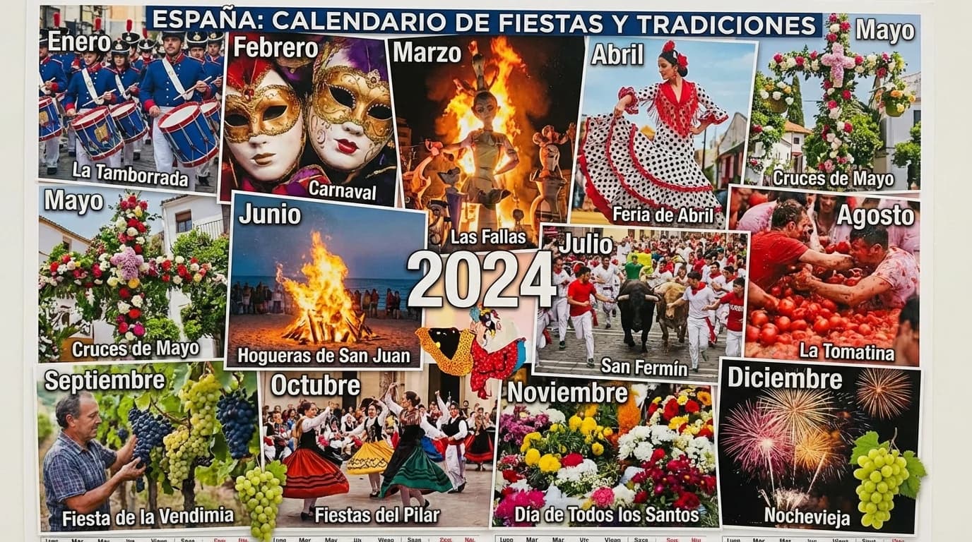 Färgglada Las Fallas-skulpturer brinner på en gata i Valencia under Spaniens mest kända fiesta