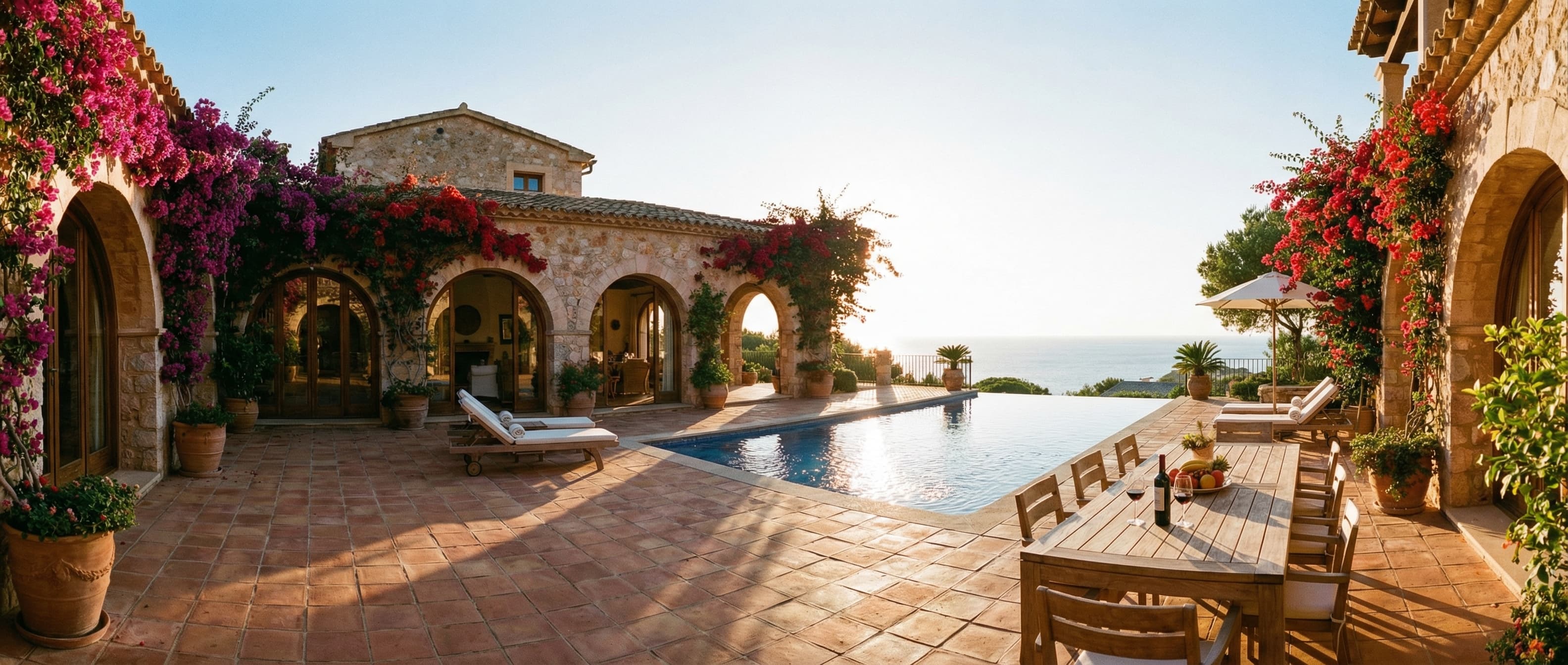 Lyxig villa vid spansk kust