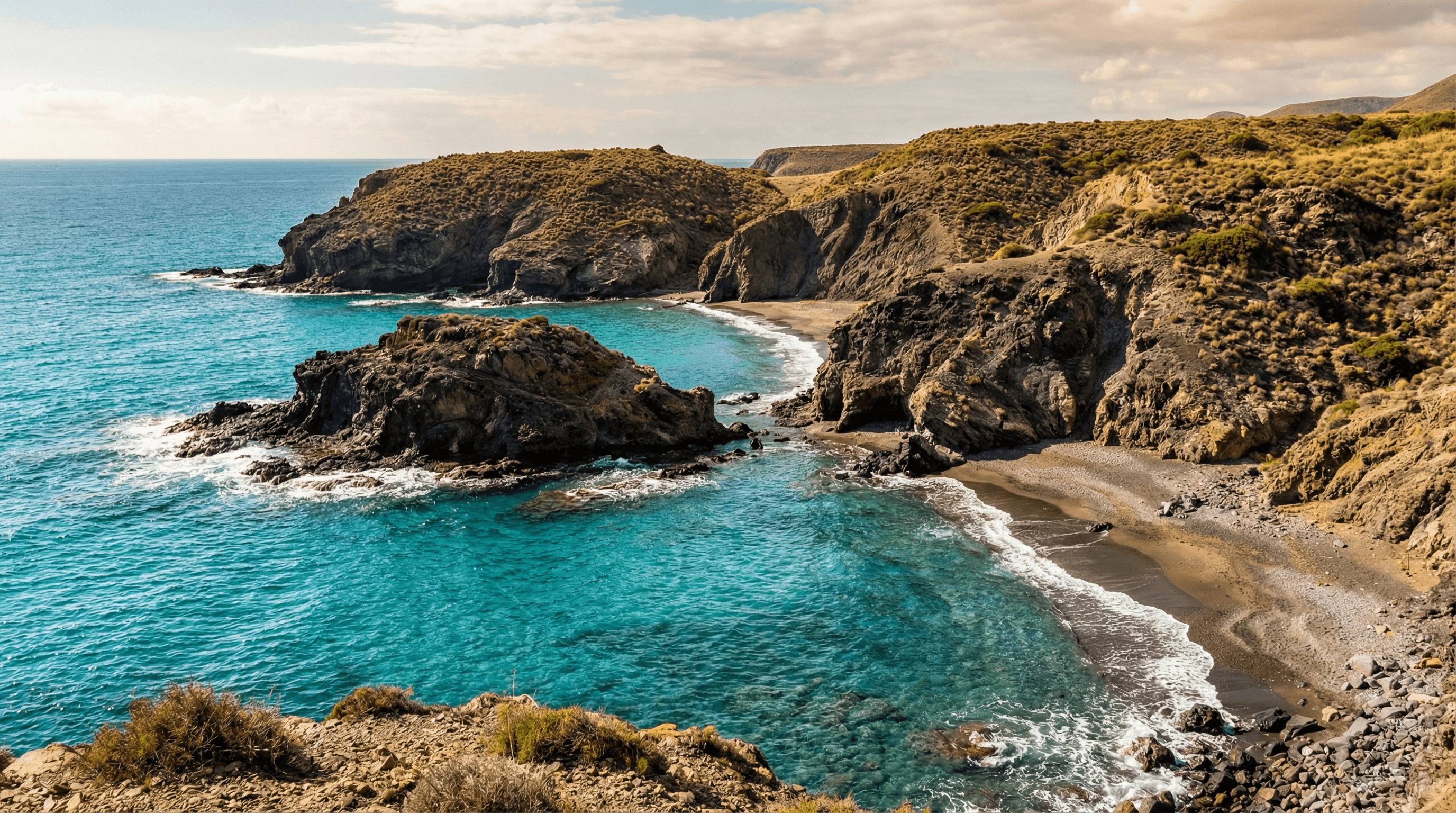 Costa de Almería kustlinje, Spanien