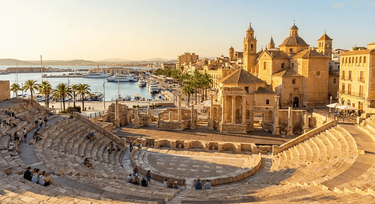 Cartagena — Hamnstad med 3 000 år av historia. Romerska teater, marina.