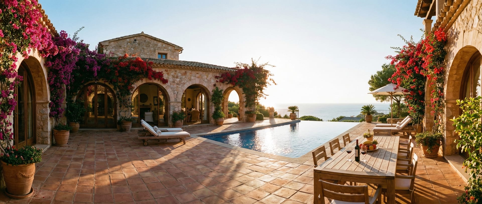 Lyxig villa vid spansk kust